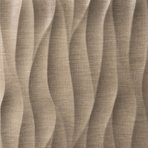 Textured brown fabric with wavy pattern