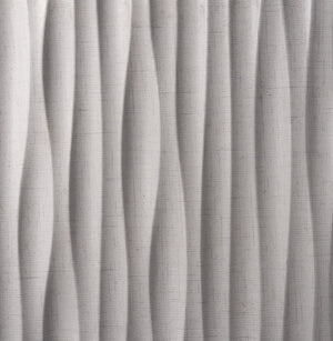 Textured wall panel with wavy pattern